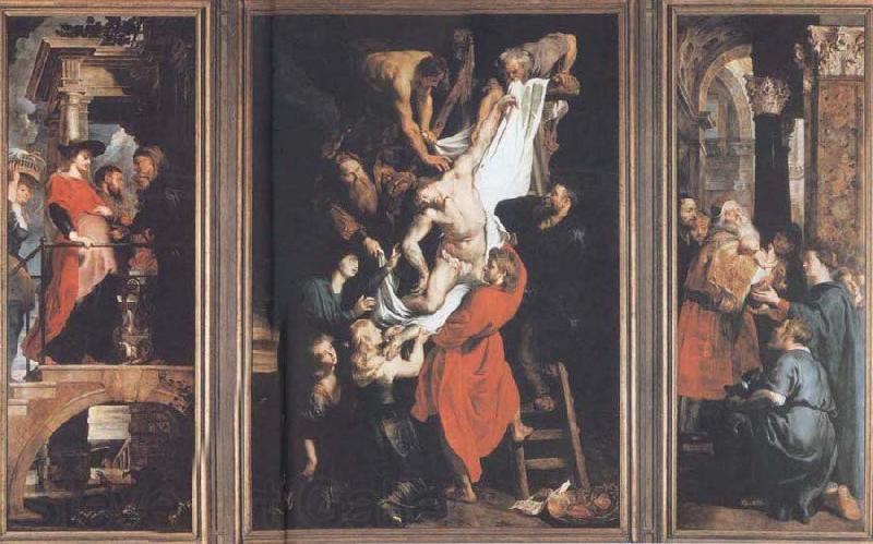 Peter Paul Rubens Descent from the Cross Norge oil painting art